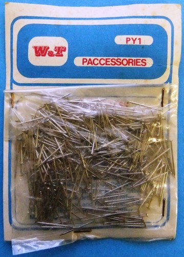 Track pins plated brass 14mm - plated,